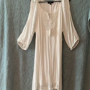 White bohemian fun dress